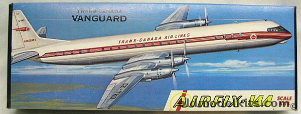 Airfix 1/144 Vickers Vanguard Jet-Prop Airliner Trans-Canada Airlines, 4-98 plastic model kit
